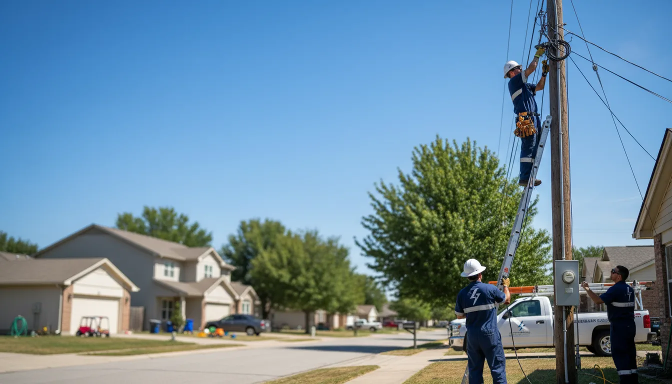 Residential electrician providing installation services in Mirando City, TX